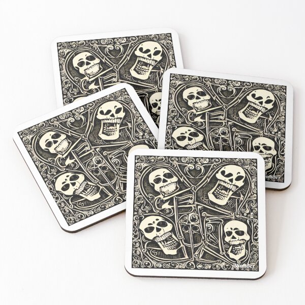 Item preview, Bonehemian Rhapsody Smiling Skulls designed and sold by Hampshire Historica.