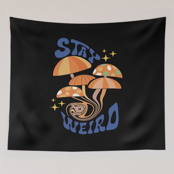 Item preview, Retro vintage 60s 70s boho Stay weird  designed and sold by DesignsbyMona.