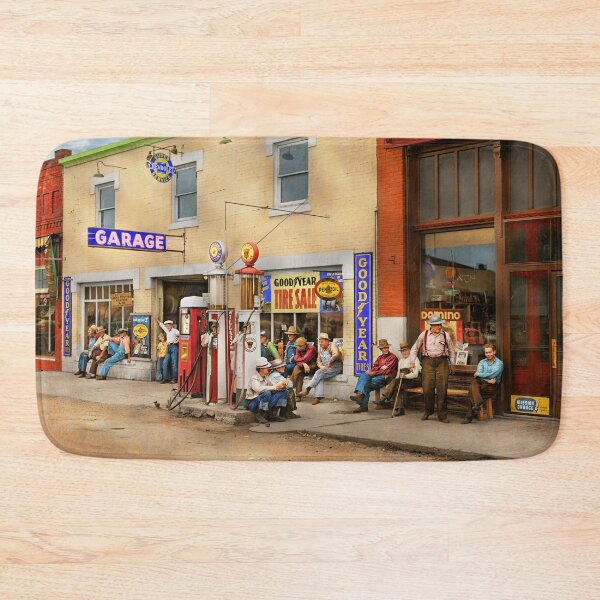 Item preview, Gas Station - Chatting in a small town 1941 designed and sold by Mike Savad Photography.
