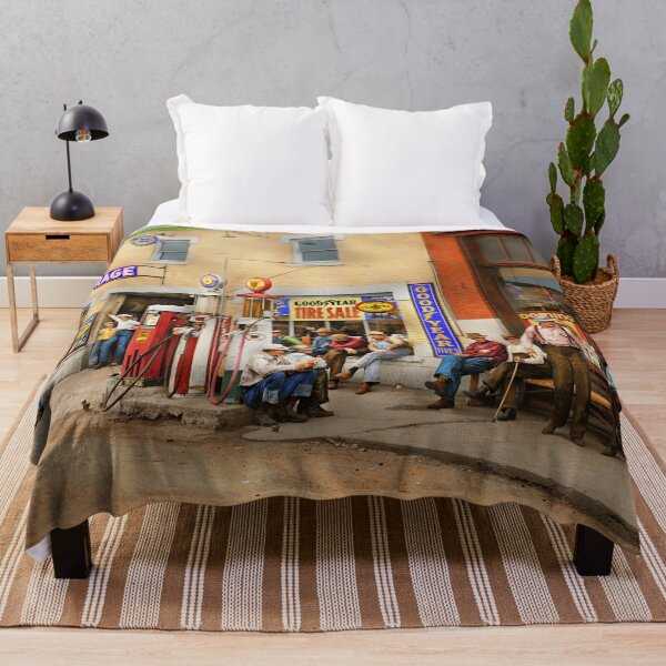Item preview, Gas Station - Chatting in a small town 1941 designed and sold by Mike Savad Photography.