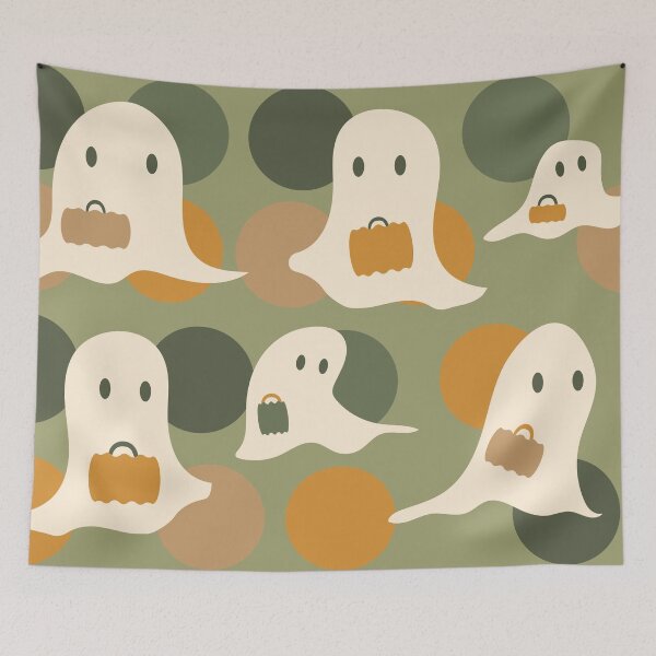 Item preview, Ghosts Trick or Treat Pattern Halloween Design designed and sold by vron615.