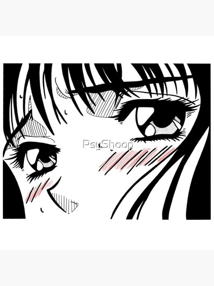 Beaux Animes Art Girl sketch in black and white Design  Poster for Sale by  Beauxanimes