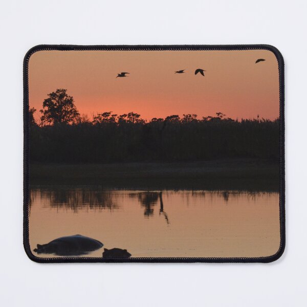 Item preview, Okavango Dawn - Hippos and Skimmers designed and sold by MinkMaguari.