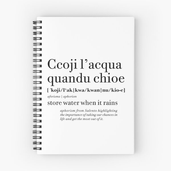 Item preview, Ccoji l'acqua quandu chioe | Salento Aforismi - Salento Aphorism designed and sold by SALENTOmadness.