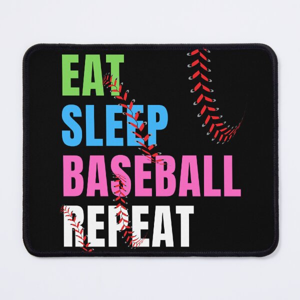 Item preview, Eat Sleep Baseball Repeat designed and sold by Ahmed Feki.