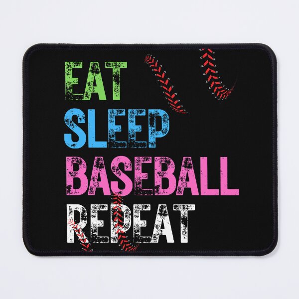 Item preview, Eat Sleep Baseball Repeat designed and sold by Ahmed Feki.