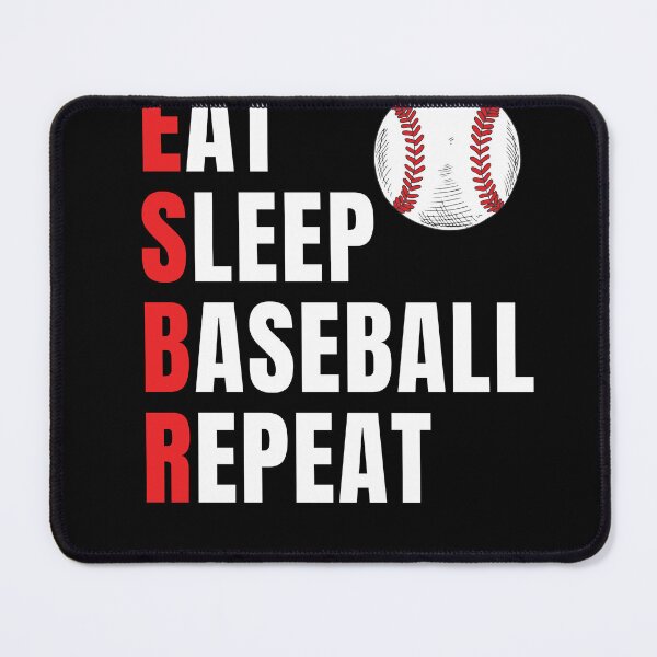 Item preview, Eat Sleep Baseball Repeat designed and sold by Ahmed Feki.