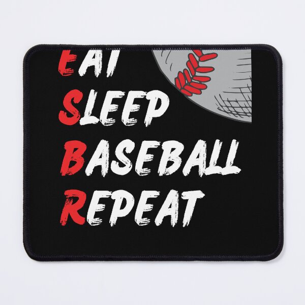 Item preview, Eat Sleep Baseball Repeat designed and sold by Ahmed Feki.