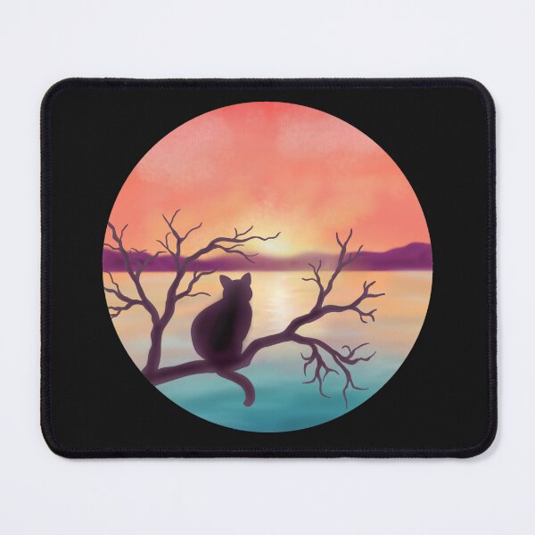 Item preview, Cat watching sunset designed and sold by Becky-Marie.