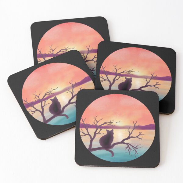 Item preview, Cat watching sunset designed and sold by Becky-Marie.