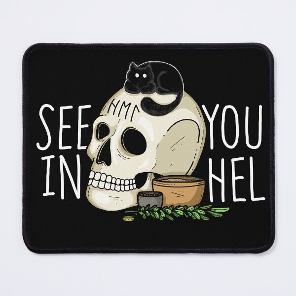 Item preview, See You In Hel (Aware Kitty) designed and sold by OceanKeltoi.