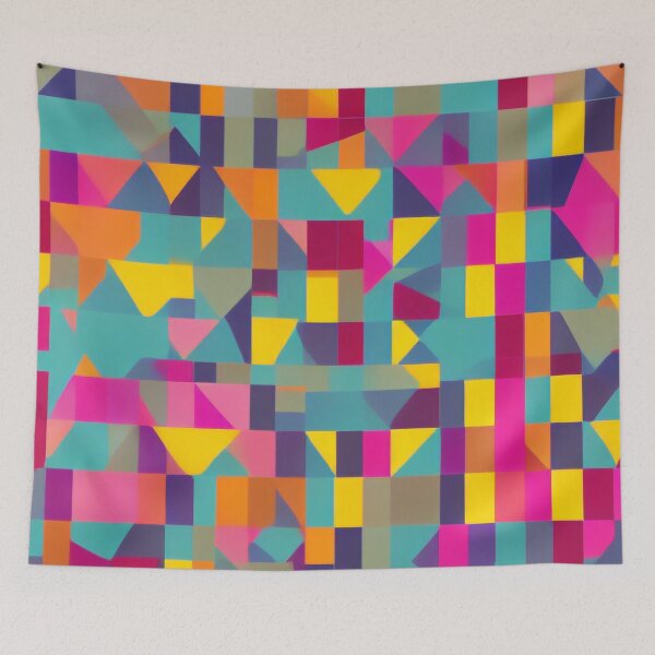 Item preview, Abstract Multicolor Geometric Pattern designed and sold by Evolvity.