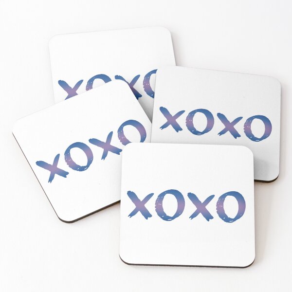 Item preview, XOXO blue purple designed and sold by Krista Robertson.