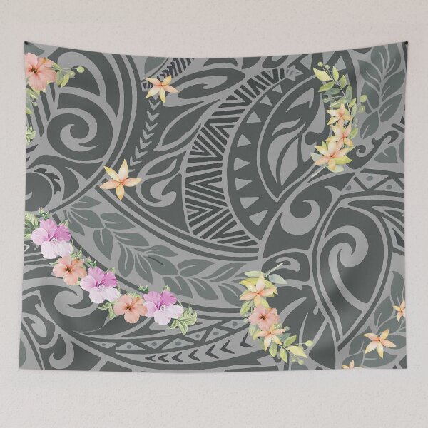 Item preview, Hawaiian Tribal Botanical Tapa Fusion designed and sold by J Marielle Designs.