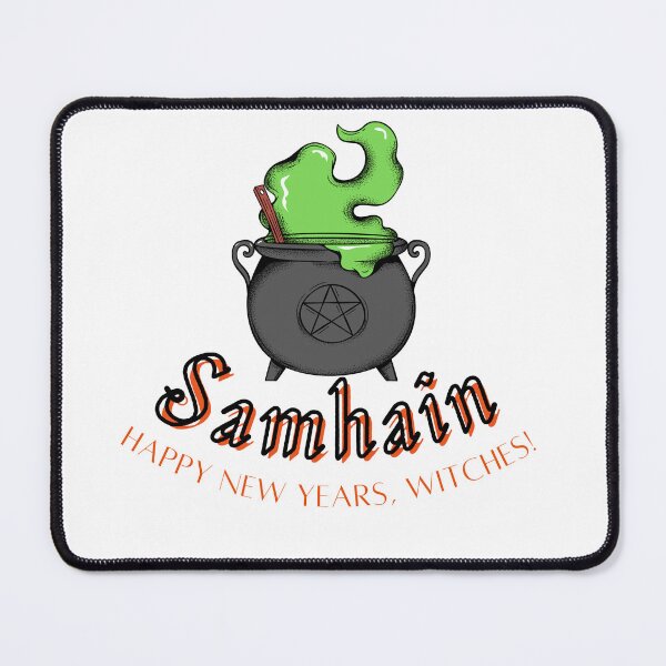 Item preview, Samhain Cauldron New Years Greeting designed and sold by 4ofLikeKind.