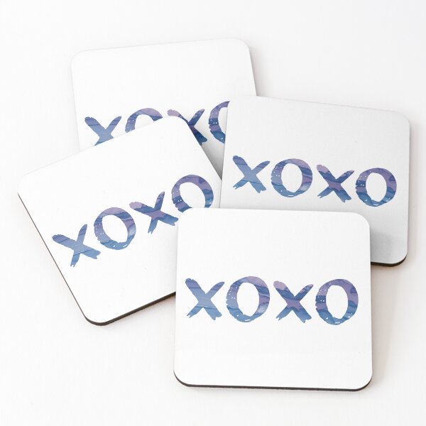 Item preview, XOXO blue purple designed and sold by Krista Robertson.