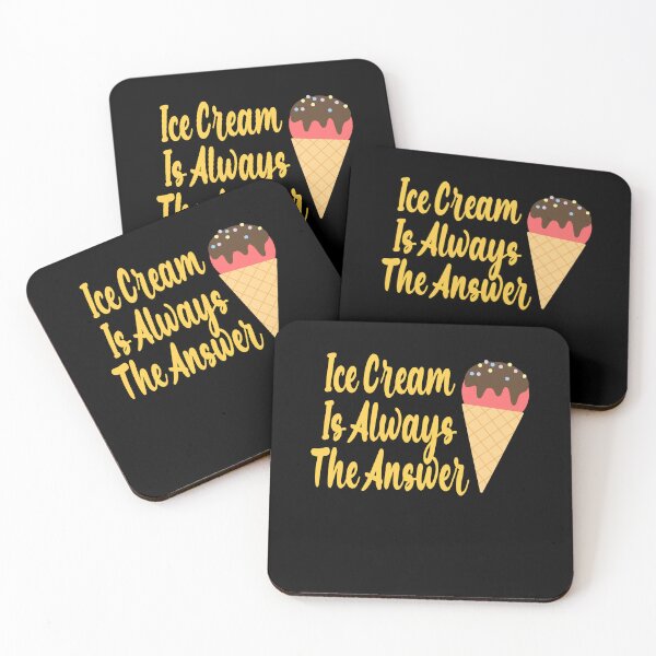 Item preview, Funny Ice Cream Is Always The Answer Ice Cream Day Glace Kid Gift designed and sold by TMelonShop.