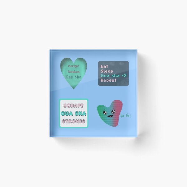 Item preview,  Cute and colorful skincare Gua sha stone techniques (kerokan) designed and sold by JIMMYKIVUTI.