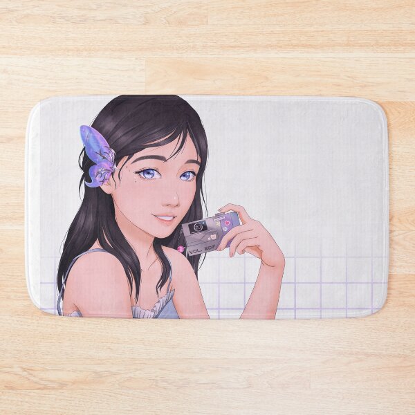 Item preview, Anime girl with camera and butterfly designed and sold by aleluya-art.