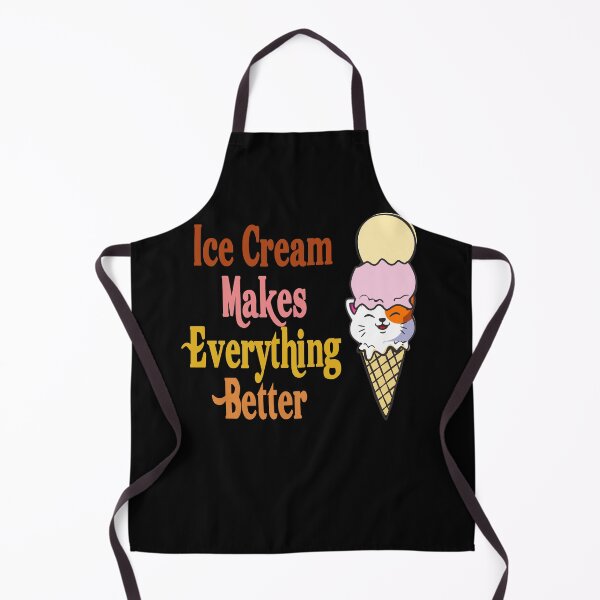 Item preview, Funny Cat Ice Cream Makes Everything Better Cat Scoop Summer Gift designed and sold by TMelonShop.