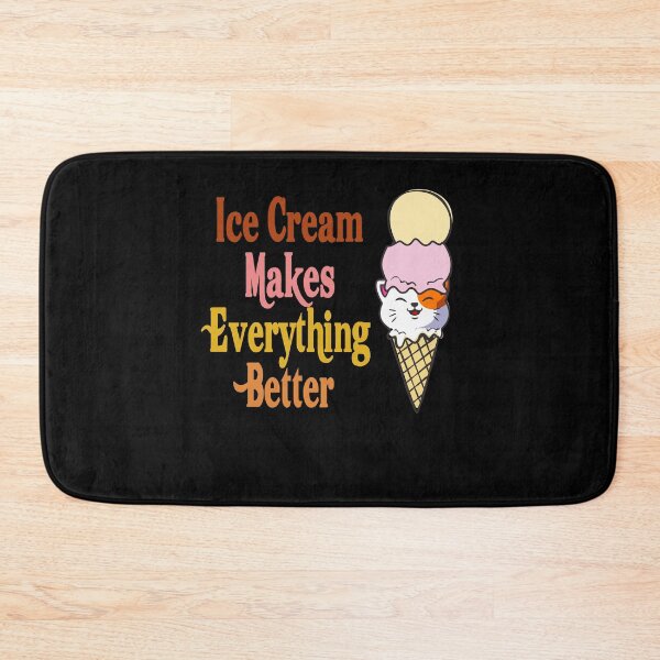 Item preview, Funny Cat Ice Cream Makes Everything Better Cat Scoop Summer Gift designed and sold by TMelonShop.
