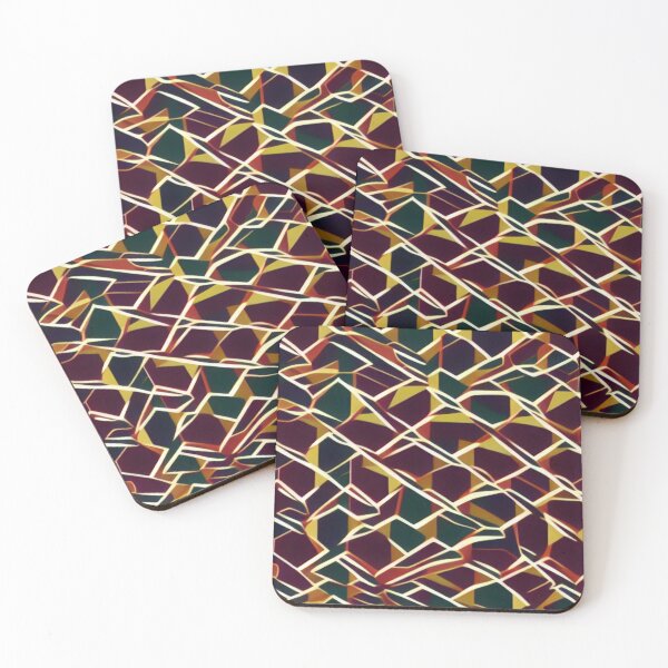 Item preview, Chaotic Dark Pattern with Lines in Brown Black and Yellow Colors designed and sold by Evolvity.