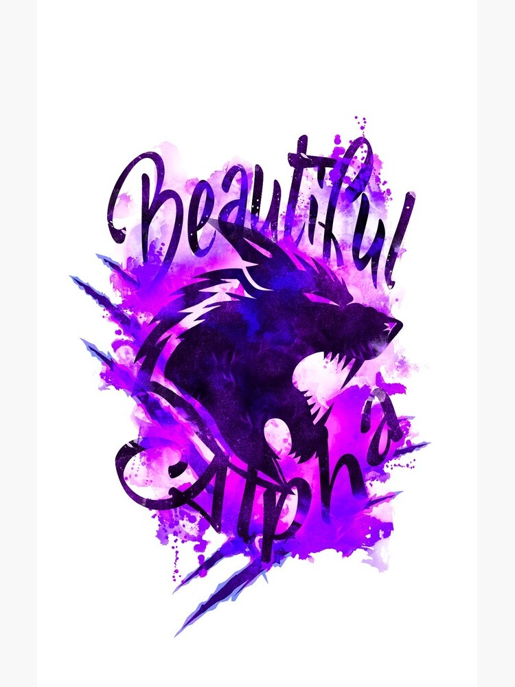 Beautiful Alpha Wolf Purple by MandyRosko