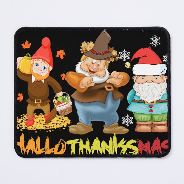 Item preview, happy hallothanksmas gnomes designed and sold by Genius-store.