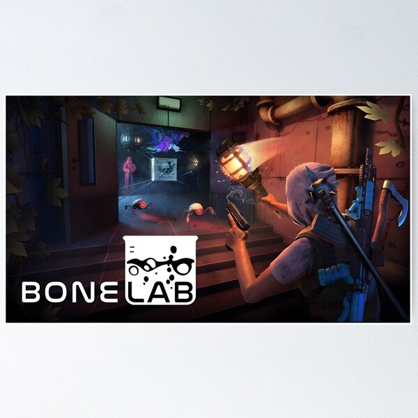 Item preview, Bonelabs VR Game Steam Oculus Poster Sticker designed and sold by adam59.