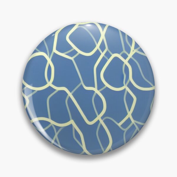 Item preview, Simplistic Pattern With Chaotic Yellow Lines on Blue Background  designed and sold by Evolvity.