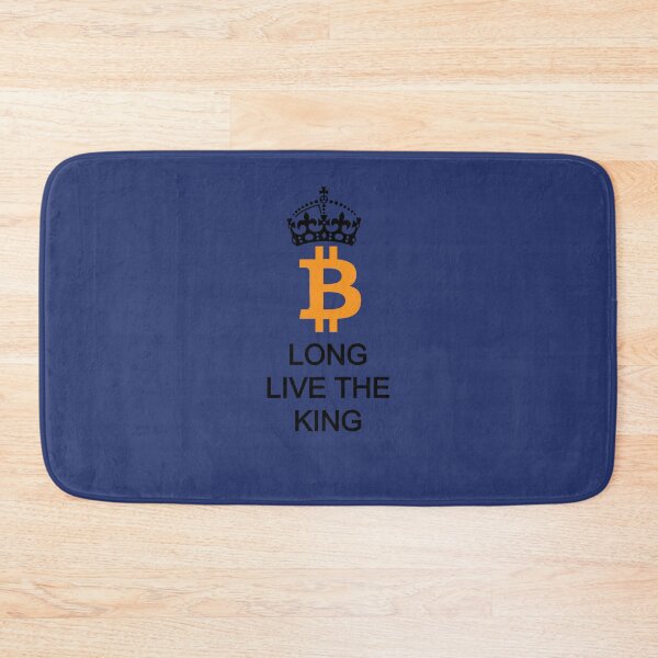 Item preview, Long Live the King Bitcoin BTC Black All Caps designed and sold by Mindi Maxine.