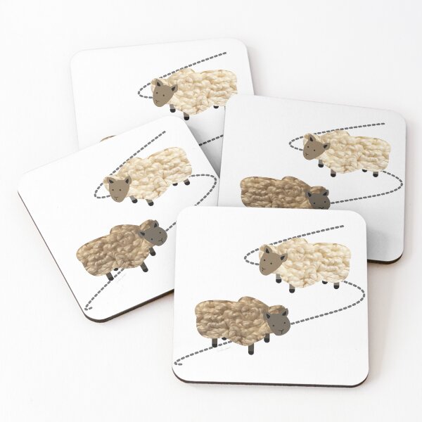 Item preview, Cute rustic sheep for eco friendly sustainable farming friends. Caroline Laursen original designed and sold by Caroline Laursen.