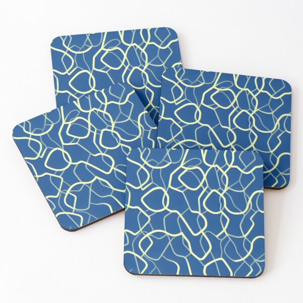 Item preview, Mysterious Pattern With Chaotic Lines on Dark Blue Background  designed and sold by Evolvity.