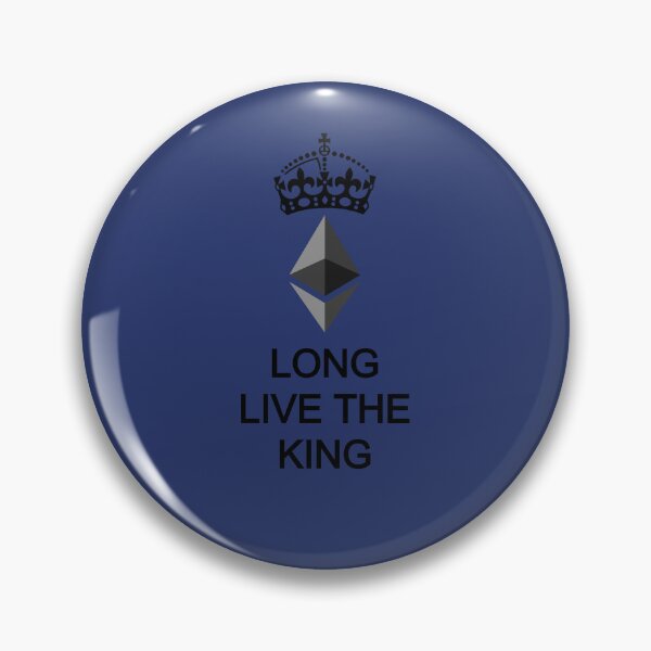 Item preview, Long Live the King Etheruem Eth Black All Caps designed and sold by Mindi Maxine.