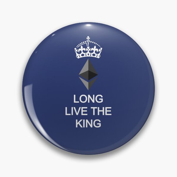 Item preview, Long Live the King Ethereum ETH White All Caps designed and sold by Mindi Maxine.