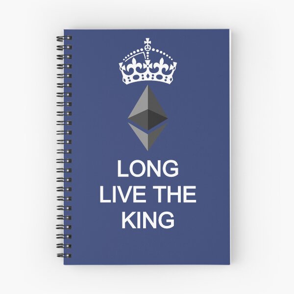 Item preview, Long Live the King Ethereum ETH White All Caps designed and sold by Mindi Maxine.