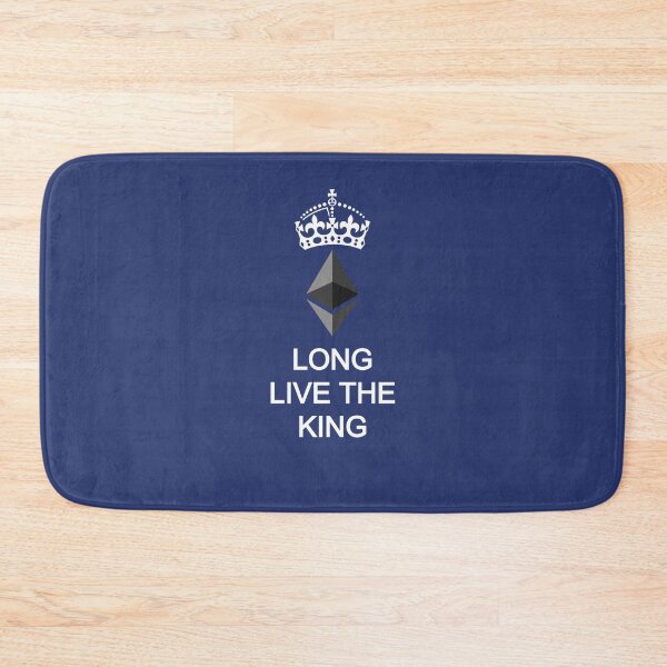 Item preview, Long Live the King Ethereum ETH White All Caps designed and sold by Mindi Maxine.