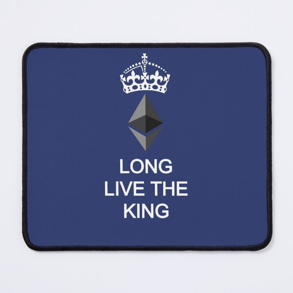 Item preview, Long Live the King Ethereum ETH White All Caps designed and sold by Mindi Maxine.