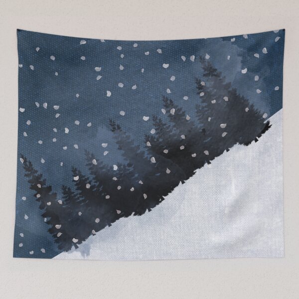 Item preview, Snowing drawing on canva designed and sold by Durgaa D.