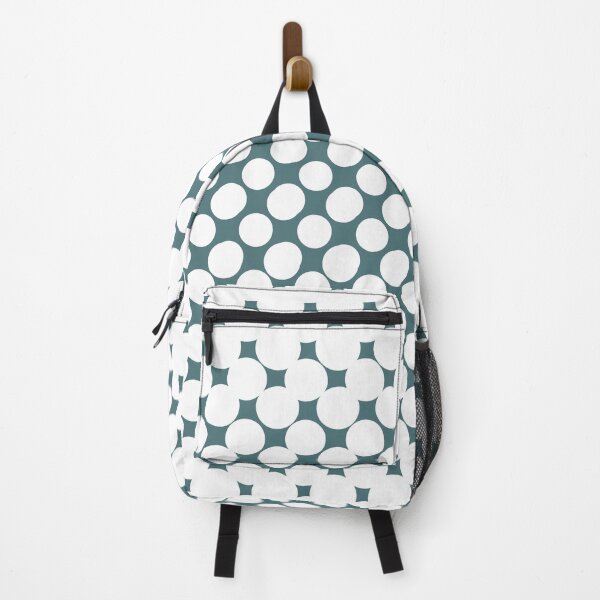 Item preview, Dark Aqua White Halftone Abstract Polka Dot Pattern 2 Pairs Glidden 2023 Color of the Year Vining Ivy PPG1148-6 designed and sold by ColorOfTheYears.