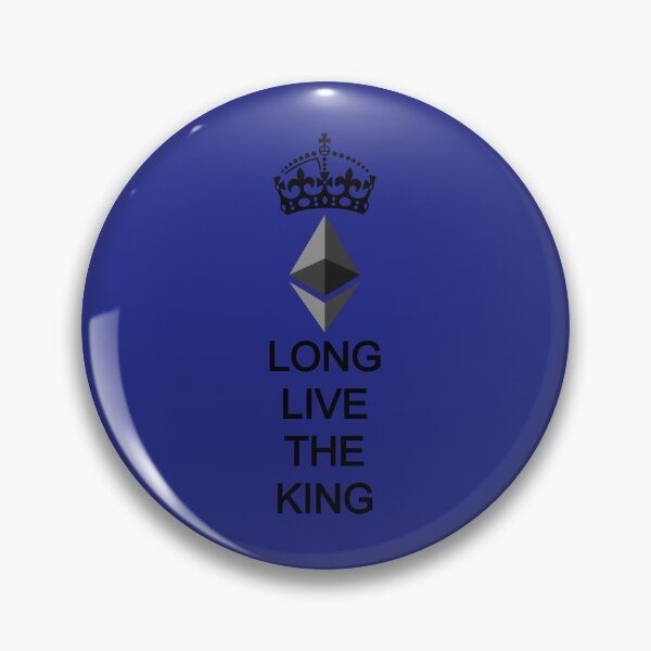 Item preview, Long Live the King Ethereum ETH Black All Caps All Vertical designed and sold by Mindi Maxine.
