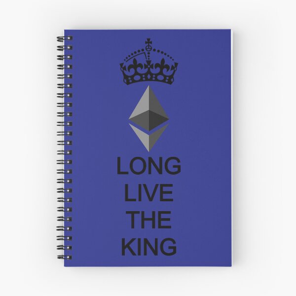 Item preview, Long Live the King Ethereum ETH Black All Caps All Vertical designed and sold by Mindi Maxine.