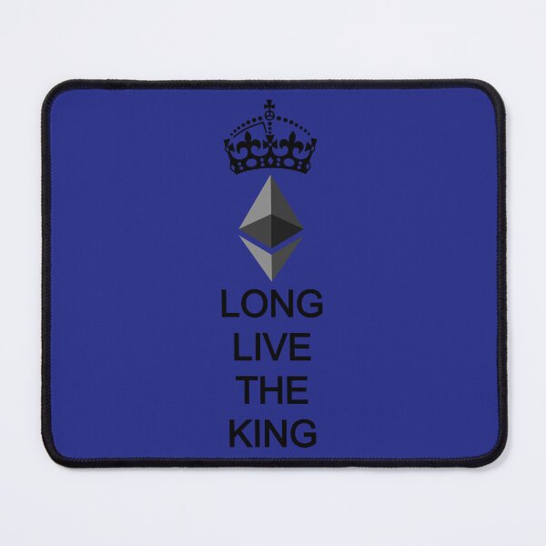 Item preview, Long Live the King Ethereum ETH Black All Caps All Vertical designed and sold by Mindi Maxine.