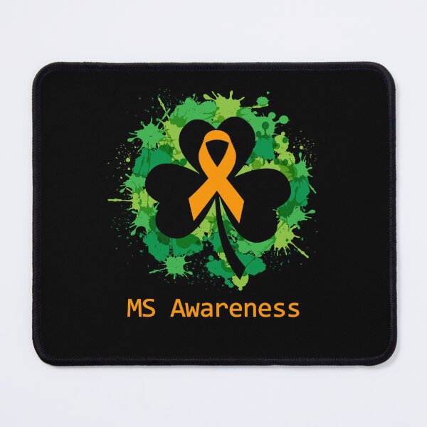 Item preview, MS Awareness Clover Ribbon Happy Patricks Day Support MS Warrior Gifts designed and sold by Tammyilaria.