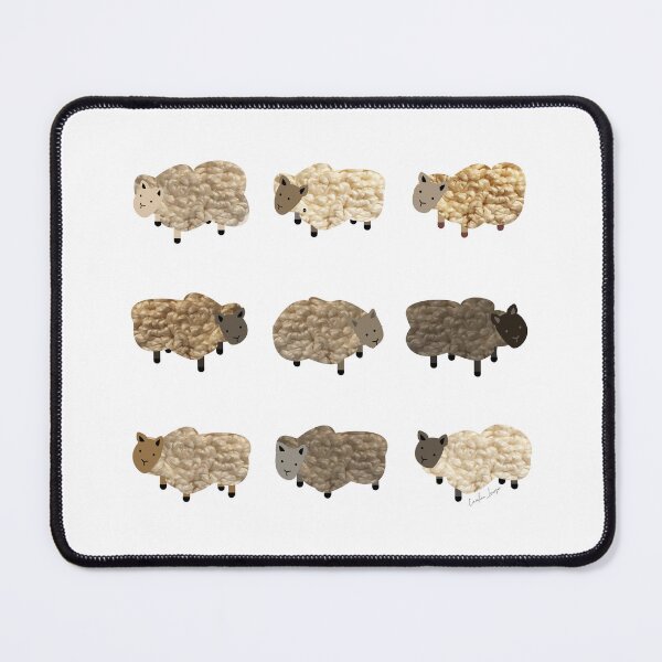 Item preview, Cute rustic sheep for eco friendly sustainable farming friends. Caroline Laursen original designed and sold by Caroline Laursen.