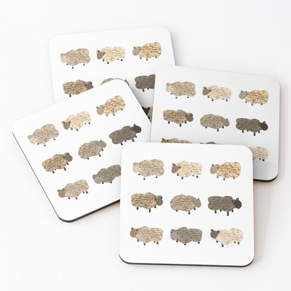 Item preview, Cute rustic sheep for eco friendly sustainable farming friends. Caroline Laursen original designed and sold by Caroline Laursen.