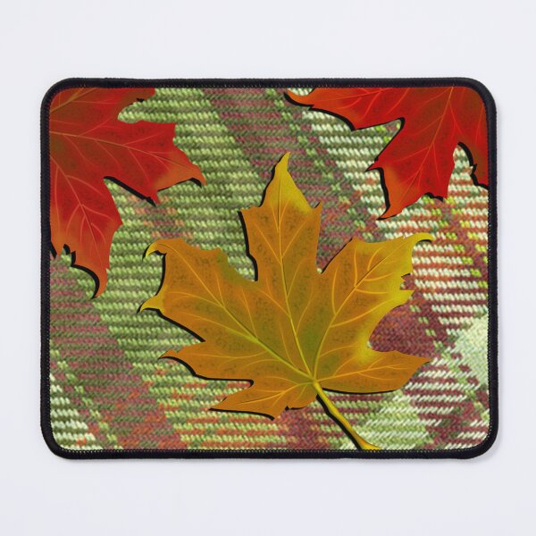 Item preview, Fall Plaid Colorful Leaves Autumn designed and sold by tamdevo1.