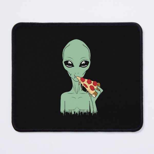 Item preview, Alien Eating Pizza designed and sold by ChicGraphix.