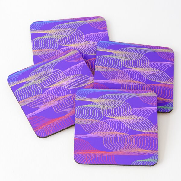 Item preview, Neon Wire Wave Pattern designed and sold by calibrit.