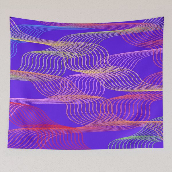 Item preview, Neon Wire Wave Pattern designed and sold by calibrit.